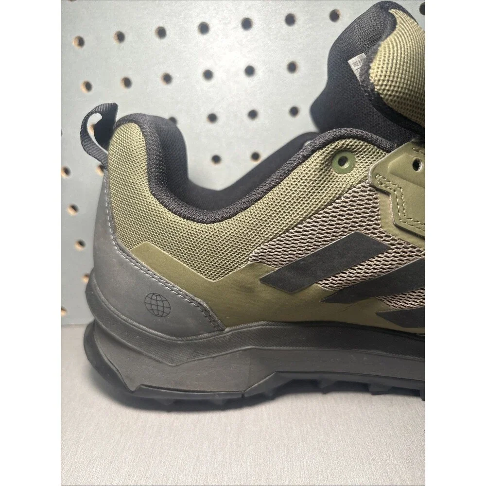 Adidas Terrex AX4 Hiking Shoes Mens Sz 13 Green Black Olive Continental NO LACES